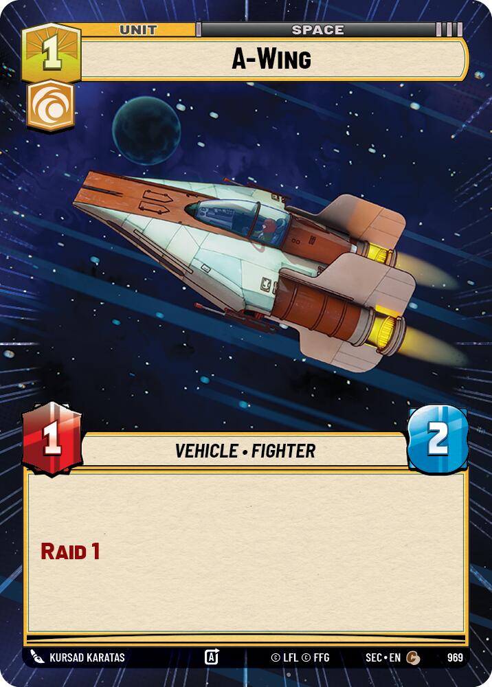 A-Wing - Wing (969) (Hyperspace Foil) (969) (969) [Secrets of Power] | Odin's Place