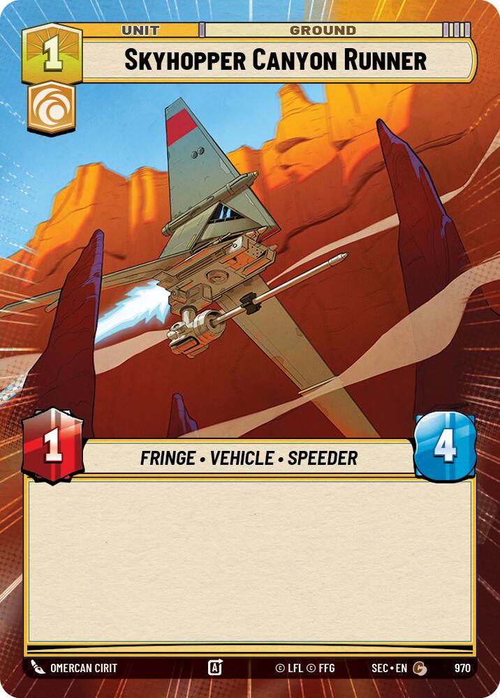 Skyhopper Canyon Runner (970) (Hyperspace Foil) (970) [Secrets of Power] | Odin's Place