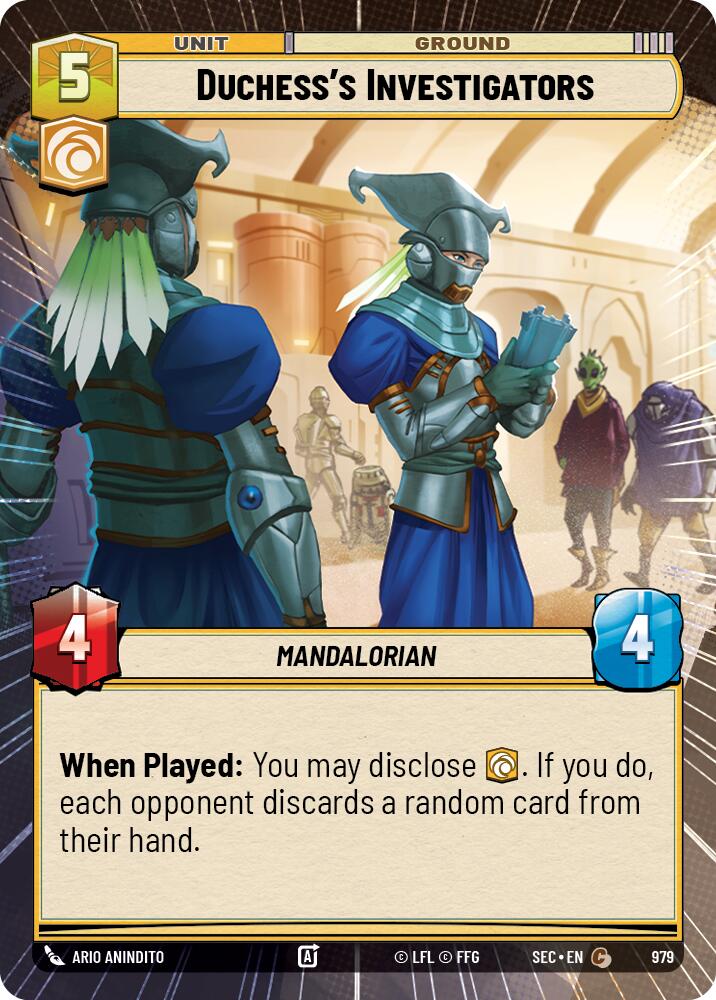 Duchess's Investigators (979) (Hyperspace Foil) (979) [Secrets of Power] | Odin's Place