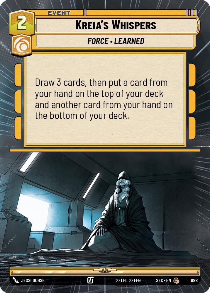 Kreia's Whispers (988) (Hyperspace Foil) (988) [Secrets of Power] | Odin's Place