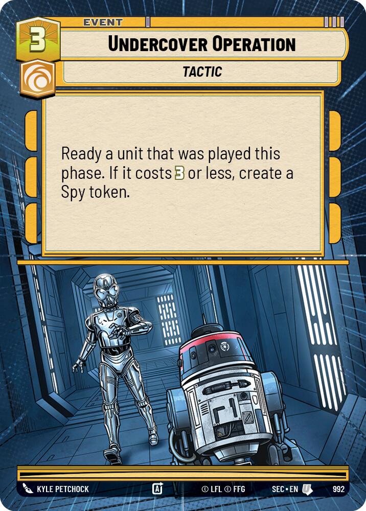 Undercover Operation (992) (Hyperspace Foil) (992) [Secrets of Power] | Odin's Place
