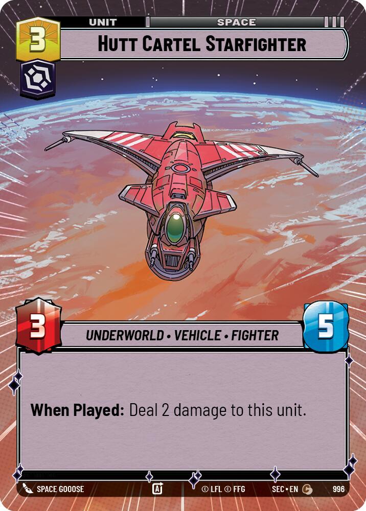 Hutt Cartel Starfighter (996) (Hyperspace Foil) (996) [Secrets of Power] | Odin's Place