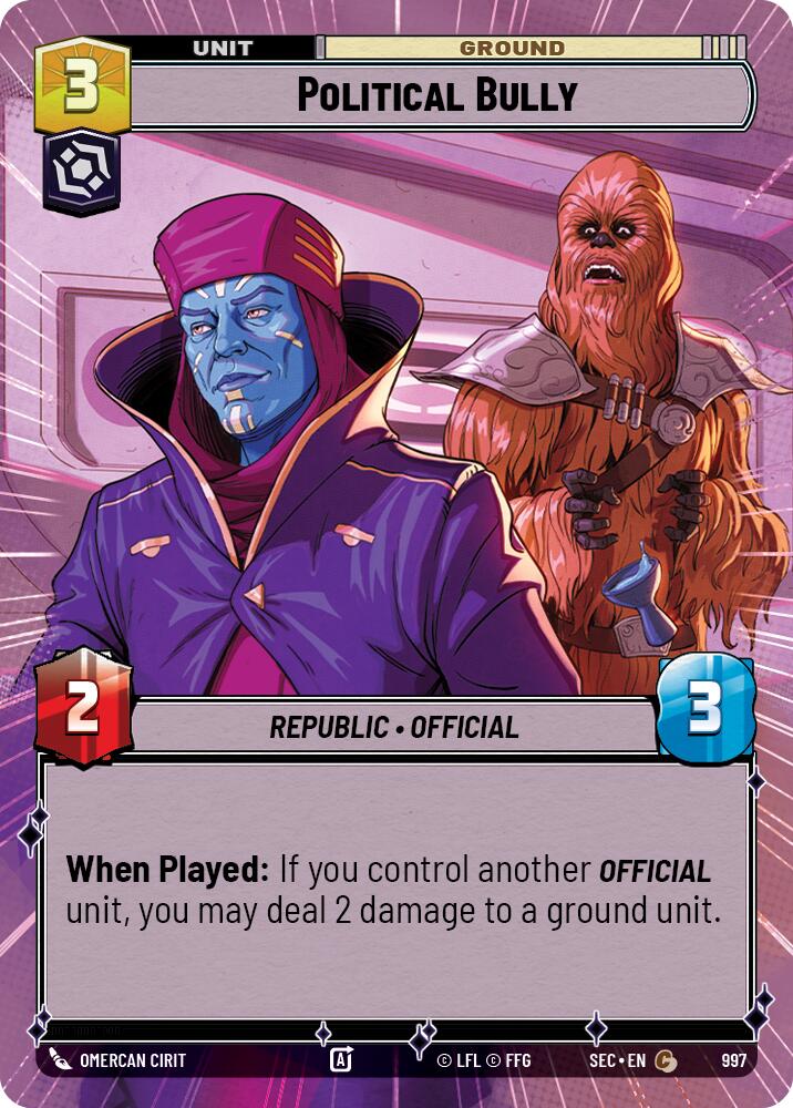Political Bully (997) (Hyperspace Foil) (997) [Secrets of Power] | Odin's Place