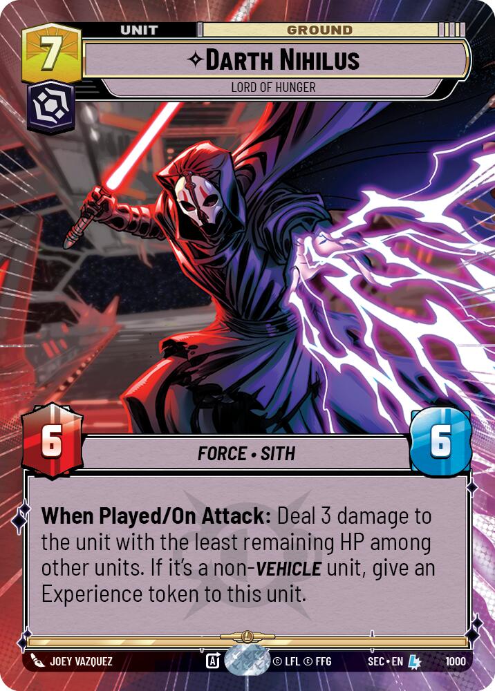Darth Nihilus - Lord of Hunger (Hyperspace Foil) (1000) (1000) [Secrets of Power] | Odin's Place