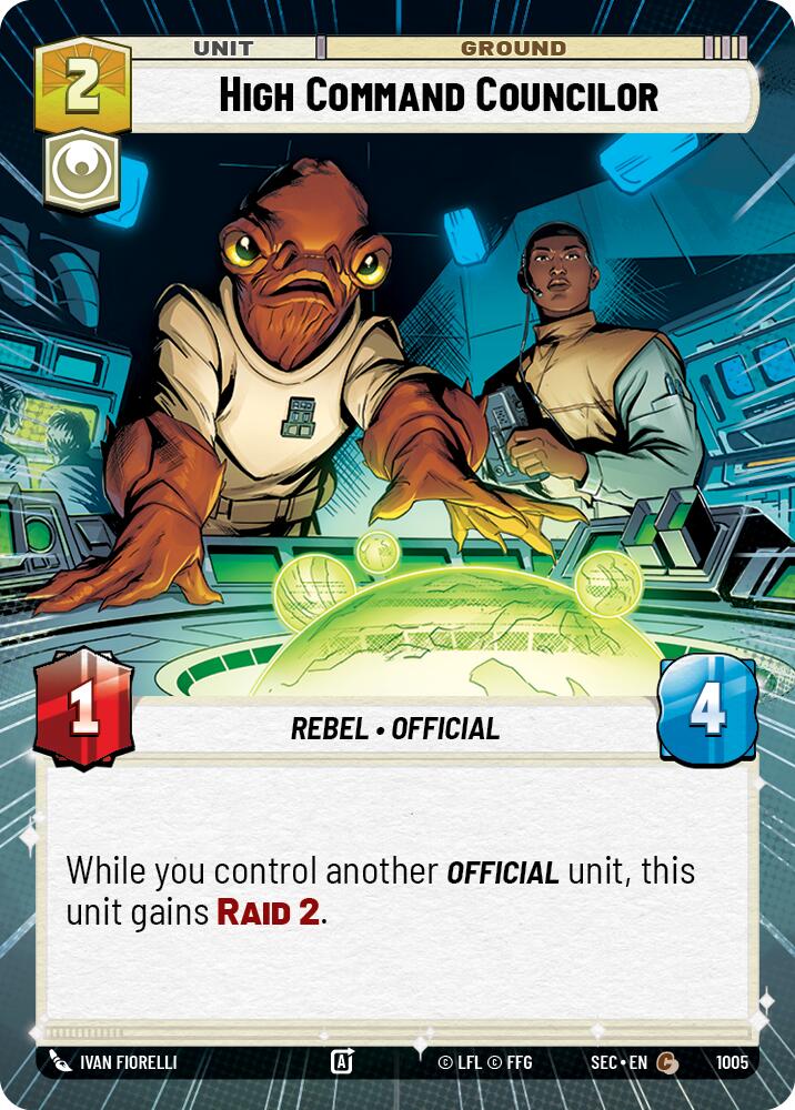 High Command Councilor (1005) (Hyperspace Foil) (1005) [Secrets of Power] | Odin's Place