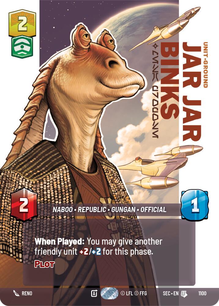 Jar Jar Binks - Mesa Propose (Prestige Foil) (1100) (1100) [Secrets of Power] | Odin's Place
