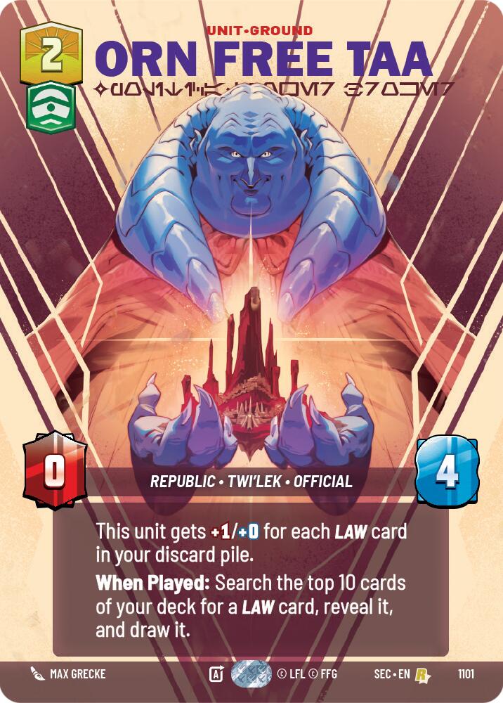 Orn Free Taa - Political Power Broker (Prestige Foil) (1101) (1101) [Secrets of Power] | Odin's Place