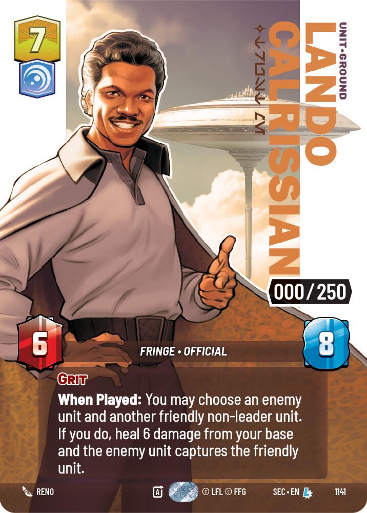 Lando Calrissian - Trust Me (Serialized) (1141) (1141) [Secrets of Power] | Odin's Place