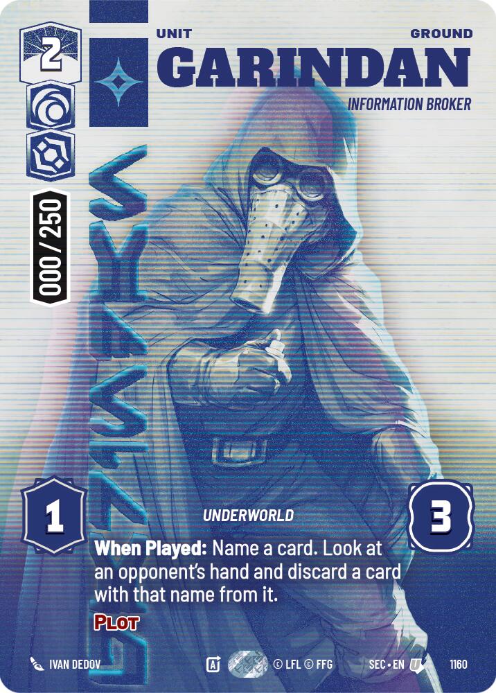 Garindan - Information Broker (Serialized) (1160) (1160) [Secrets of Power] | Odin's Place