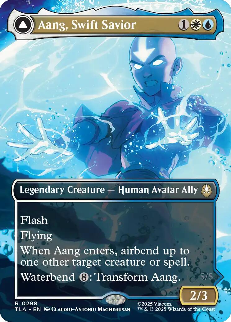 Aang, Swift Savior (298) (Borderless) [Avatar: The Last Airbender] | Odin's Place