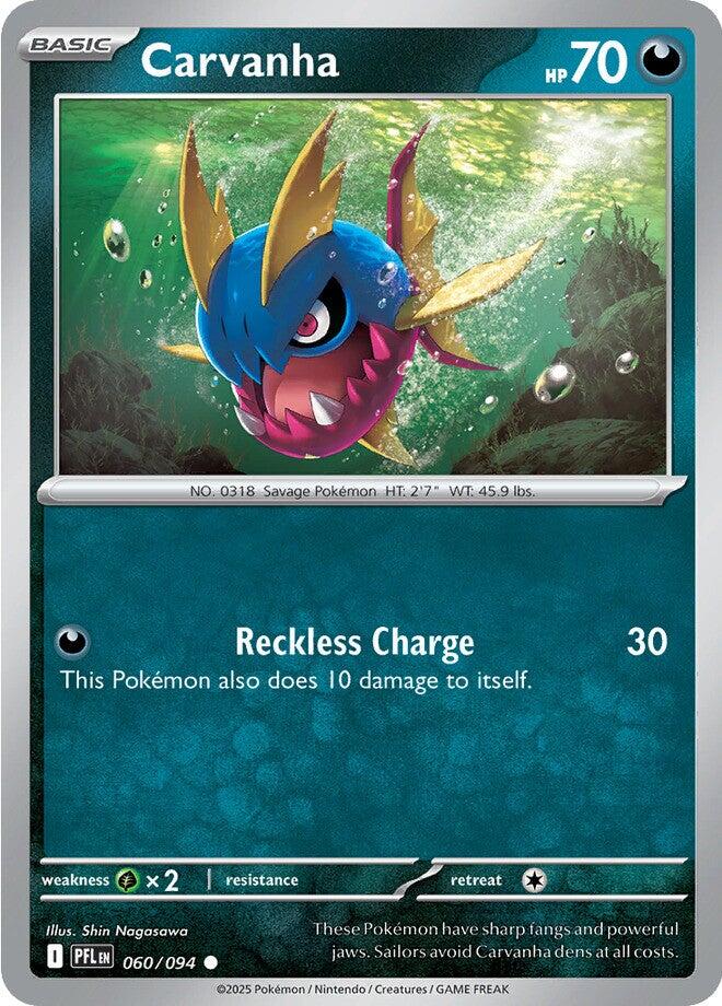 Carvanha (060/094) [Mega Evolution: Phantasmal Flames] | Odin's Place