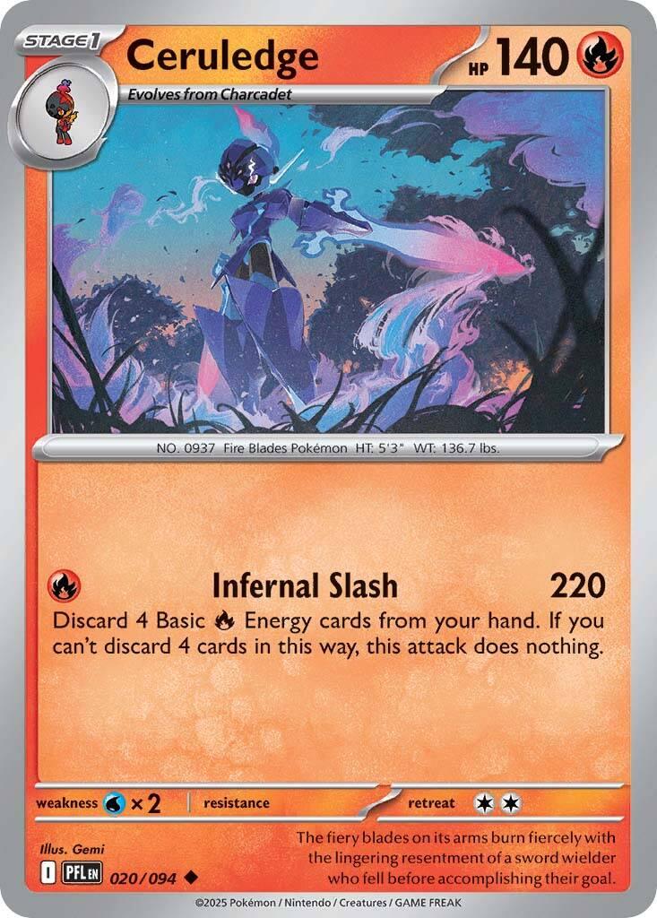 Ceruledge (020/094) [Mega Evolution: Phantasmal Flames] | Odin's Place