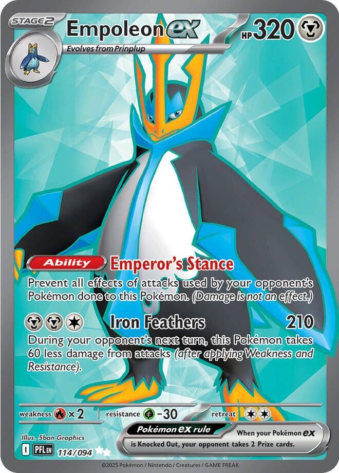 Empoleon ex (114/094) [Mega Evolution: Phantasmal Flames] | Odin's Place