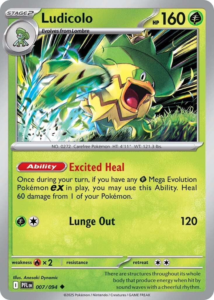 Ludicolo (007/094) [Mega Evolution: Phantasmal Flames] | Odin's Place