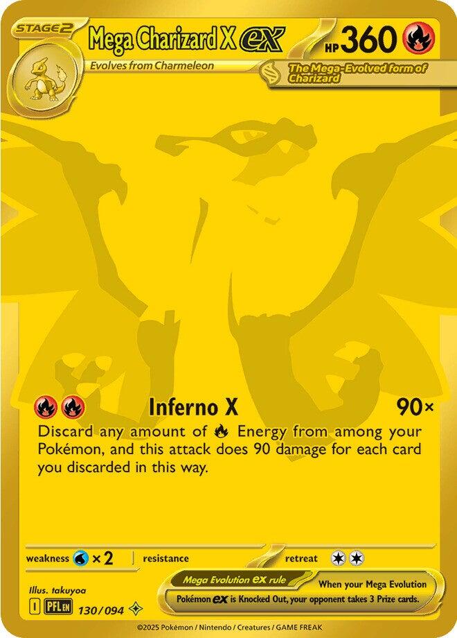 Mega Charizard X ex (130/094) [Mega Evolution: Phantasmal Flames] | Odin's Place