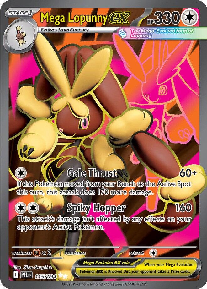 Mega Lopunny ex (115/094) [Mega Evolution: Phantasmal Flames] | Odin's Place