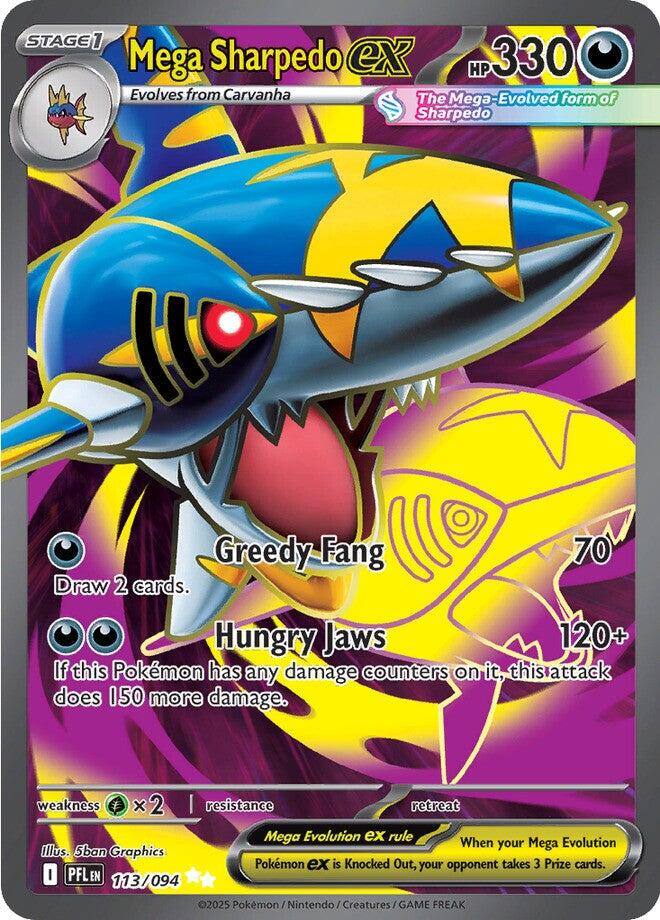 Mega Sharpedo ex (113/094) [Mega Evolution: Phantasmal Flames] | Odin's Place