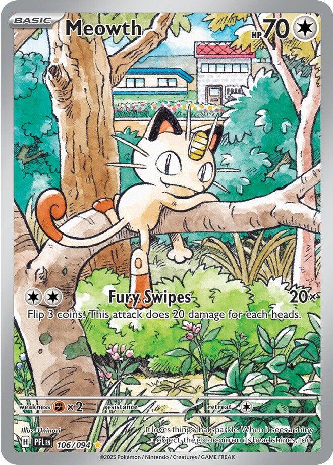 Meowth (106/094) [Mega Evolution: Phantasmal Flames] | Odin's Place