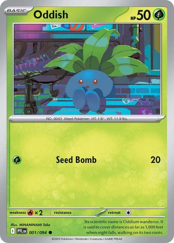 Oddish (001/094) [Mega Evolution: Phantasmal Flames] | Odin's Place