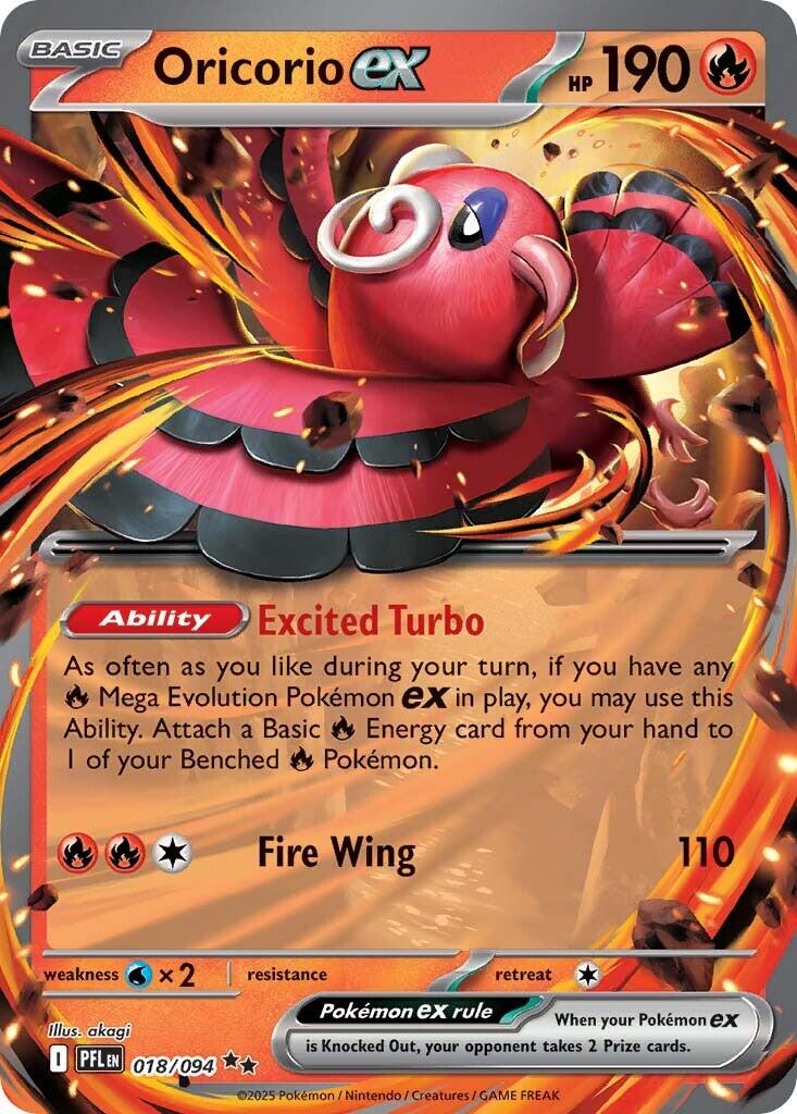 Oricorio ex (018/094) [Mega Evolution: Phantasmal Flames] | Odin's Place