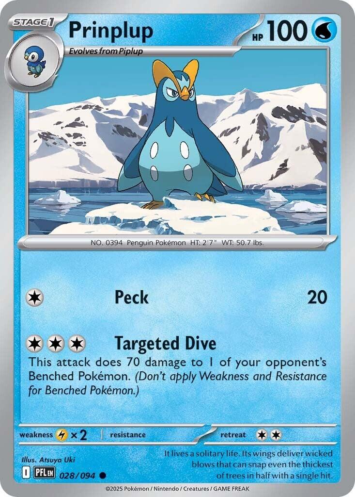 Prinplup (028/094) [Mega Evolution: Phantasmal Flames] | Odin's Place