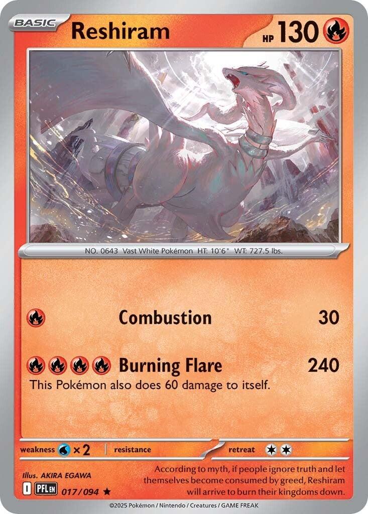 Reshiram (017/094) [Mega Evolution: Phantasmal Flames] | Odin's Place