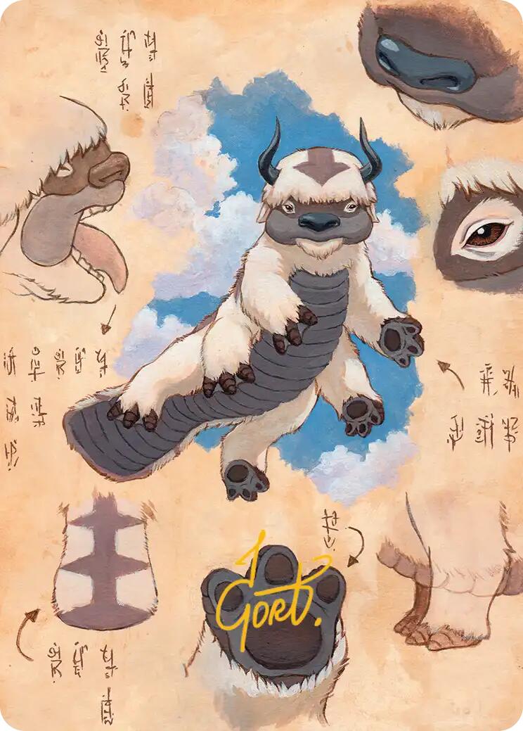Appa, Steadfast Guardian Art Card (Gold-Stamped Signature) [Avatar: The Last Airbender Art Series] | Odin's Place