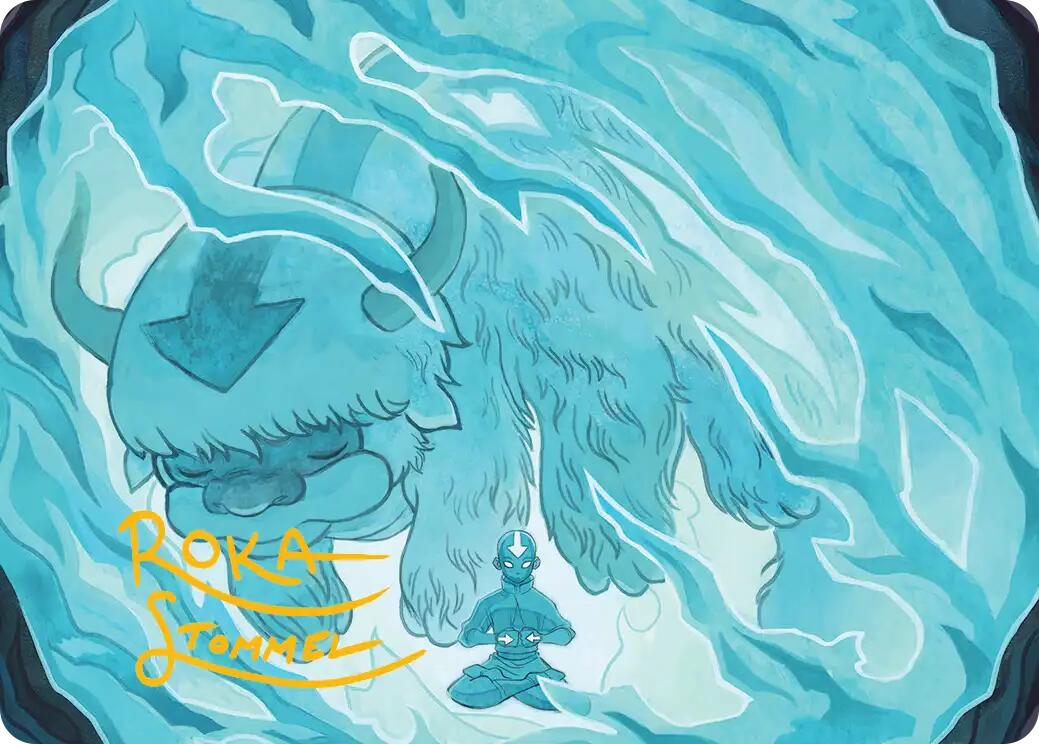 Aang's Iceberg 2 Art Card (Gold-Stamped Signature) [Avatar: The Last Airbender Art Series] | Odin's Place
