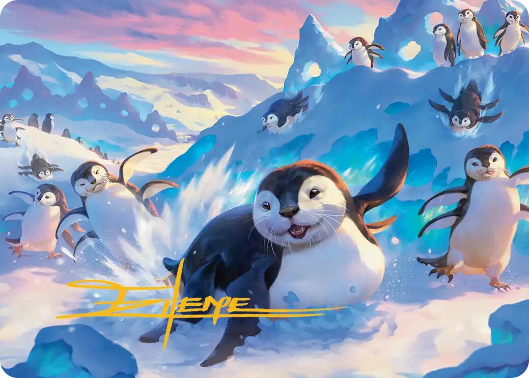 Otter-Penguin Art Card (Gold-Stamped Signature) [Avatar: The Last Airbender Art Series] | Odin's Place