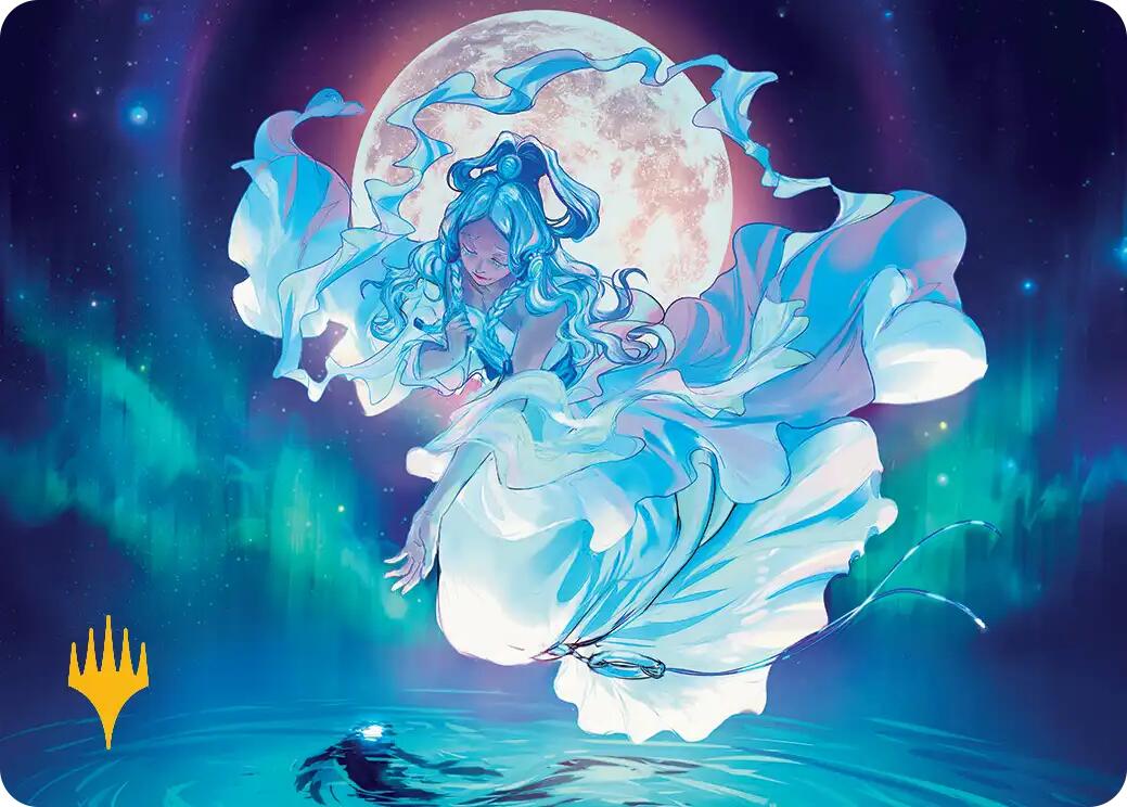 Yue, the Moon Spirit Art Card (Gold-Stamped Planeswalker Symbol) [Avatar: The Last Airbender Art Series] | Odin's Place