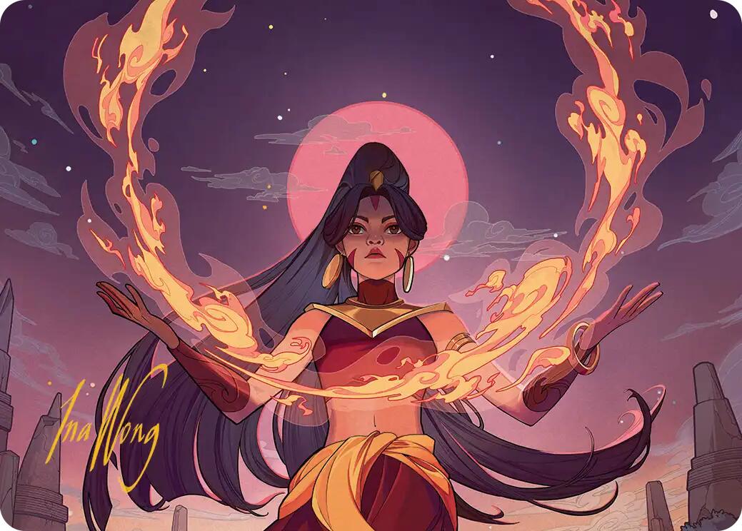 Firebending Student Art Card (Gold-Stamped Signature) [Avatar: The Last Airbender Art Series] | Odin's Place