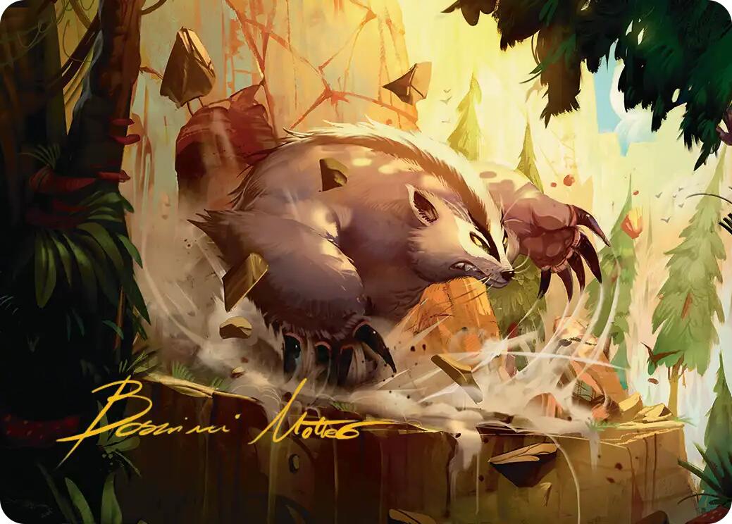 Badgermole Art Card (Gold-Stamped Signature) [Avatar: The Last Airbender Art Series] | Odin's Place