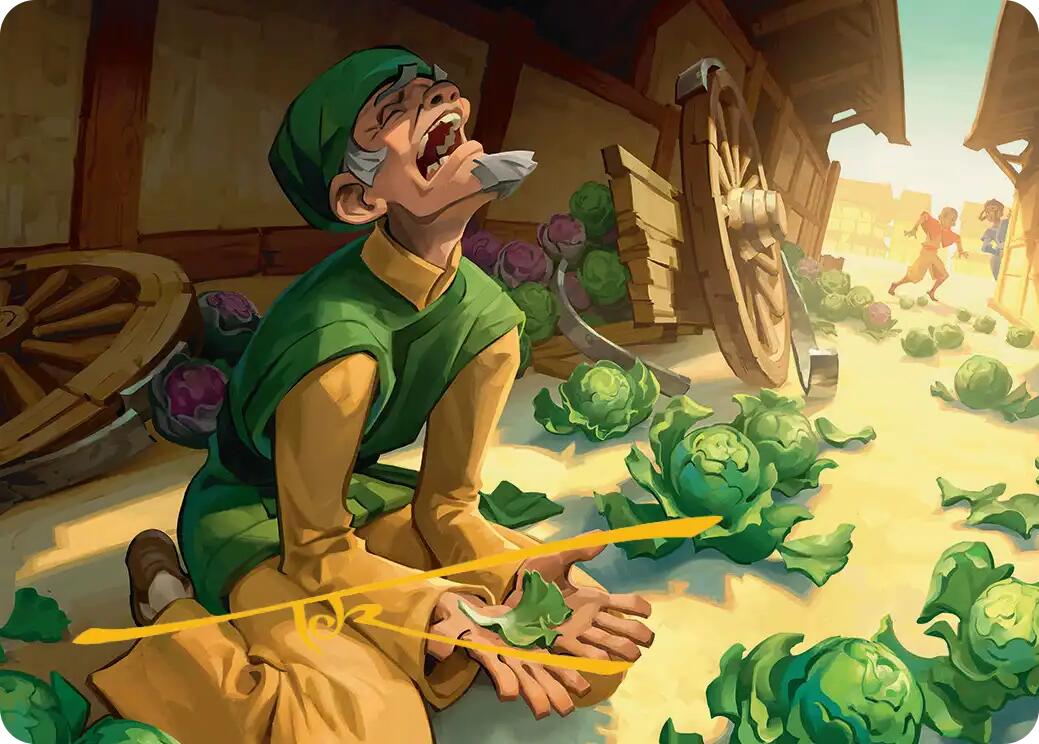 Unlucky Cabbage Merchant Art Card (Gold-Stamped Signature) [Avatar: The Last Airbender Art Series] | Odin's Place