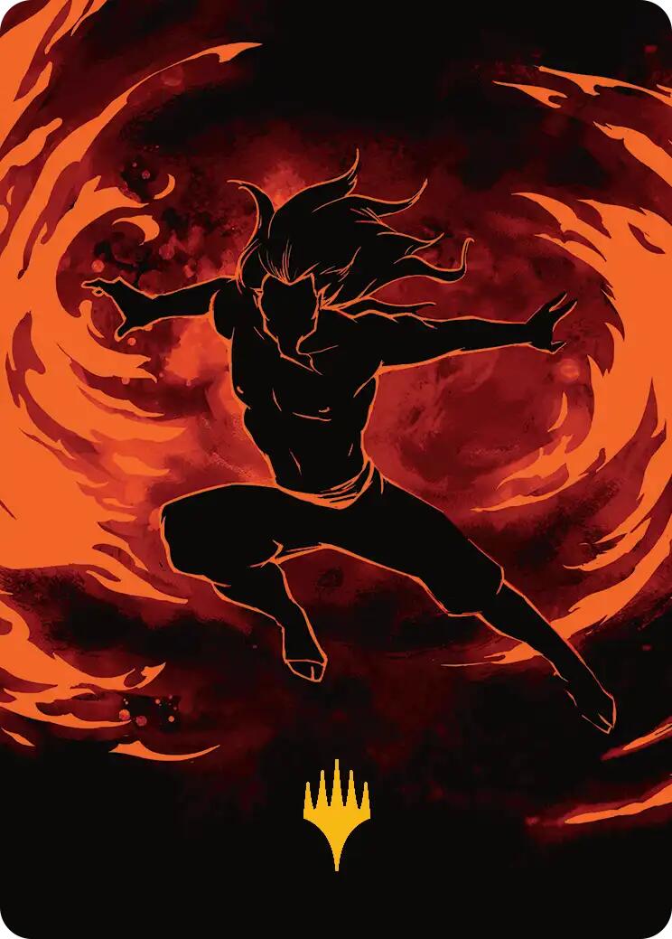 Ozai, the Phoenix King Art Card (Gold-Stamped Planeswalker Symbol) [Avatar: The Last Airbender Art Series] | Odin's Place