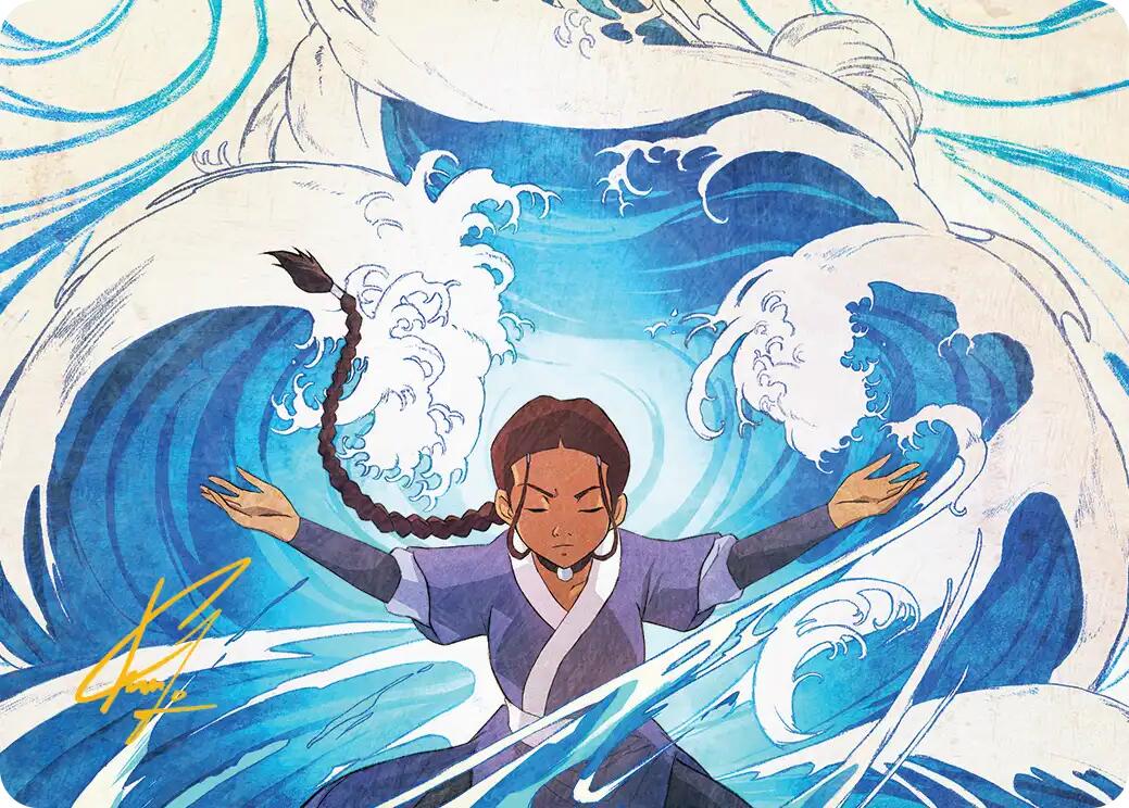 Katara, Water Tribe's Hope Art Card (Gold-Stamped Signature) [Avatar: The Last Airbender Art Series] | Odin's Place