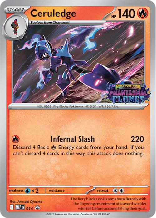 Ceruledge (014) (Prerelease) [Mega Evolution Promo] | Odin's Place