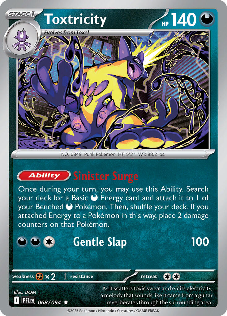 Toxtricity (068/094) (Theme Deck Exclusive) [Mega Evolution: Phantasmal Flames] | Odin's Place