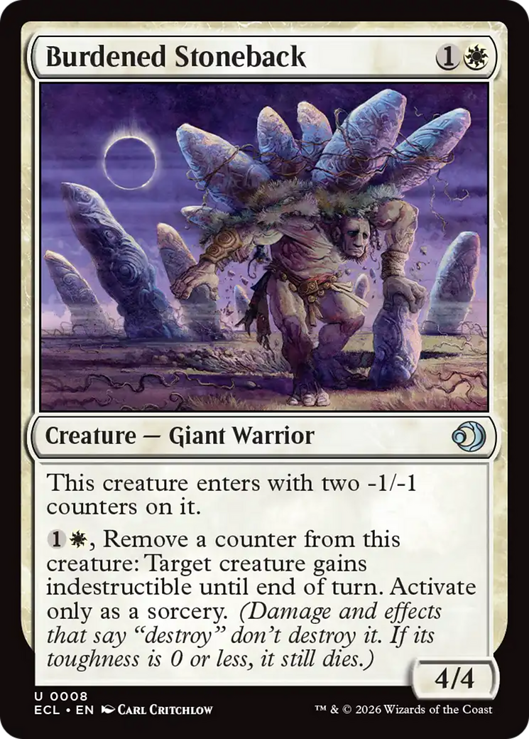 Burdened Stoneback [Lorwyn Eclipsed] | Odin's Place