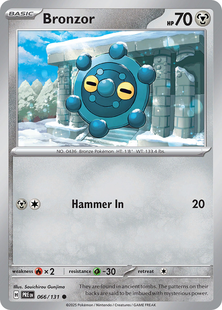Bronzor (066/131) (Master Ball Pattern) [Scarlet & Violet: Prismatic Evolutions] | Odin's Place