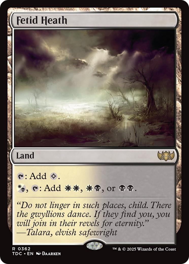 Fetid Heath [Tarkir: Dragonstorm Commander] | Odin's Place