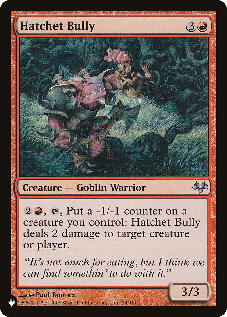 Hatchet Bully [The List] | Odin's Place