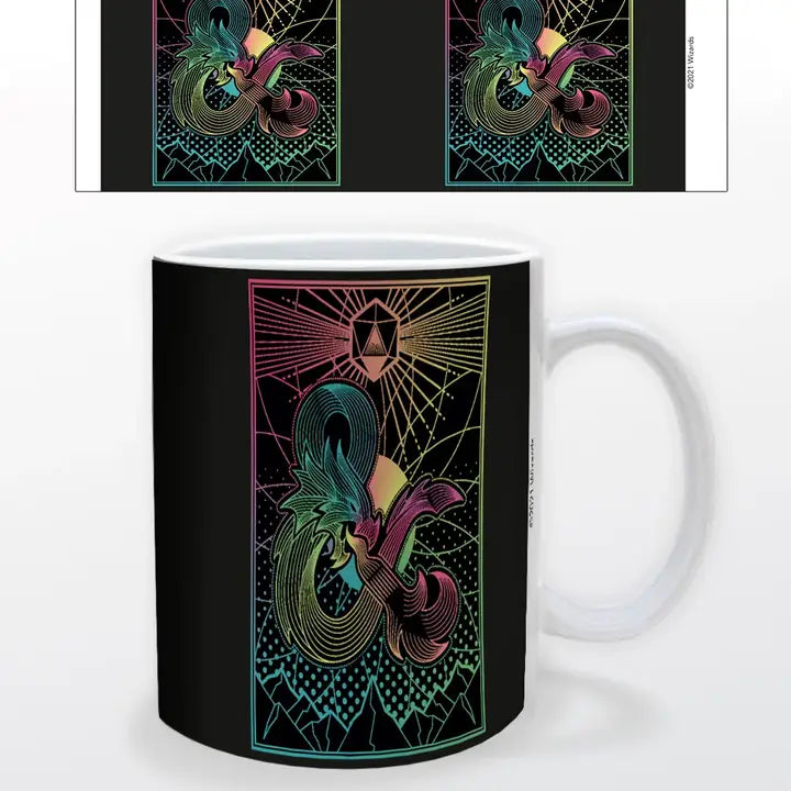Pyramid America: Dungeons and Dragons - Rainbow 11 oz. Ceramic Mug | Odin's Place