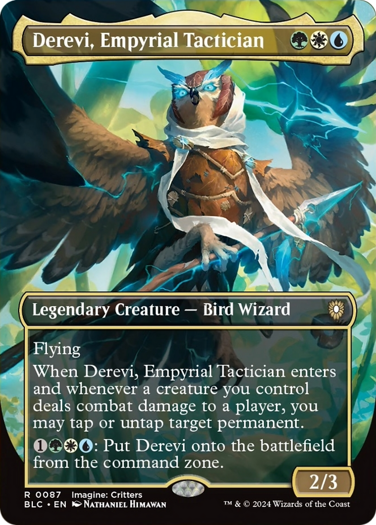 Derevi, Empyrial Tactician (Borderless) [Bloomburrow Commander] | Odin's Place
