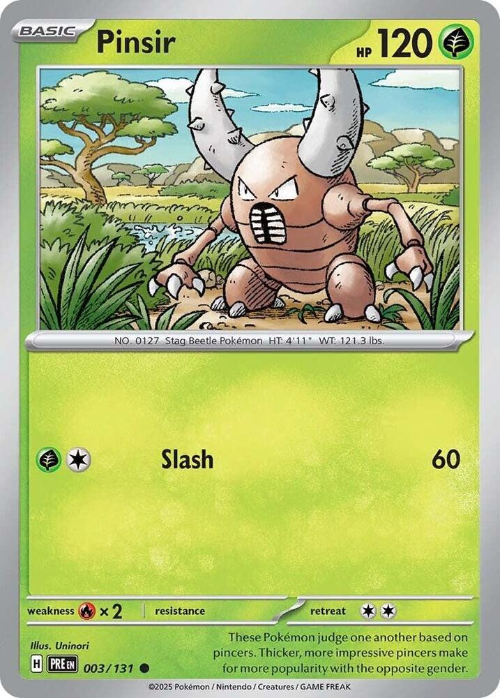 Pinsir (003/131) [Scarlet & Violet: Prismatic Evolutions] | Odin's Place