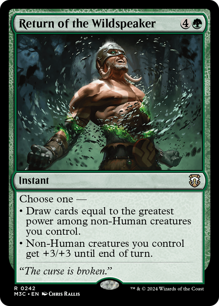 Return of the Wildspeaker (Ripple Foil) [Modern Horizons 3 Commander] | Odin's Place
