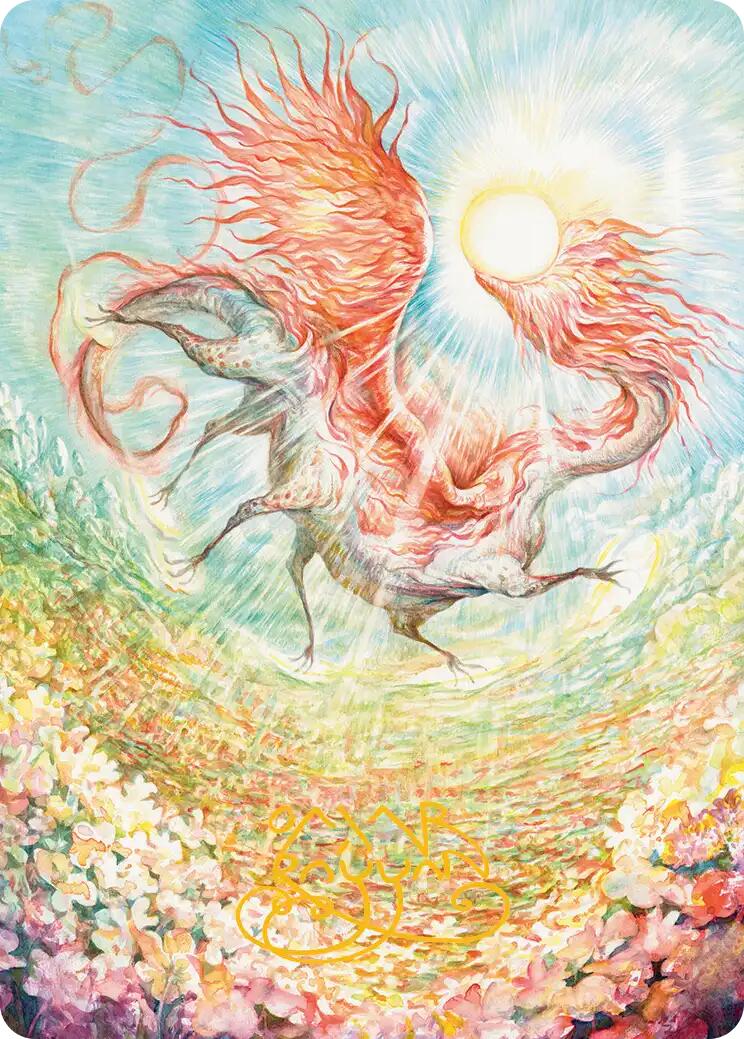 Eirdu, Carrier of Dawn Art Card (Gold-Stamped Signature) [Lorwyn Eclipsed Art Series] | Odin's Place