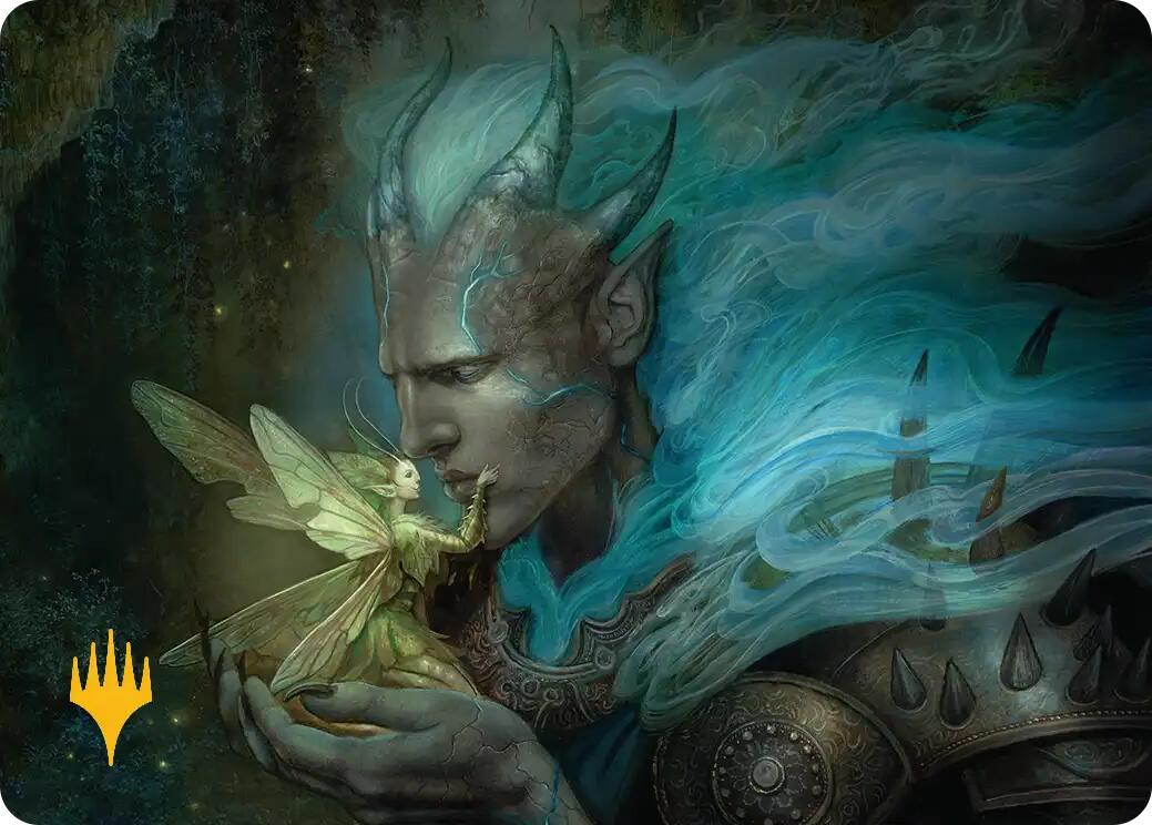 Run Away Together Art Card (Gold-Stamped Planeswalker Symbol) [Lorwyn Eclipsed Art Series] | Odin's Place