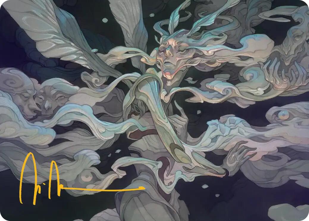 Temporal Cleansing Art Card (Gold-Stamped Signature) [Lorwyn Eclipsed Art Series] | Odin's Place