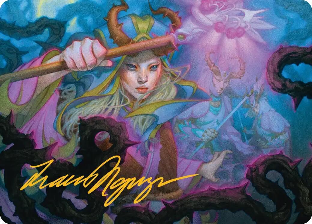 Stoic Grove-Guide Art Card (Gold-Stamped Signature) [Lorwyn Eclipsed Art Series] | Odin's Place