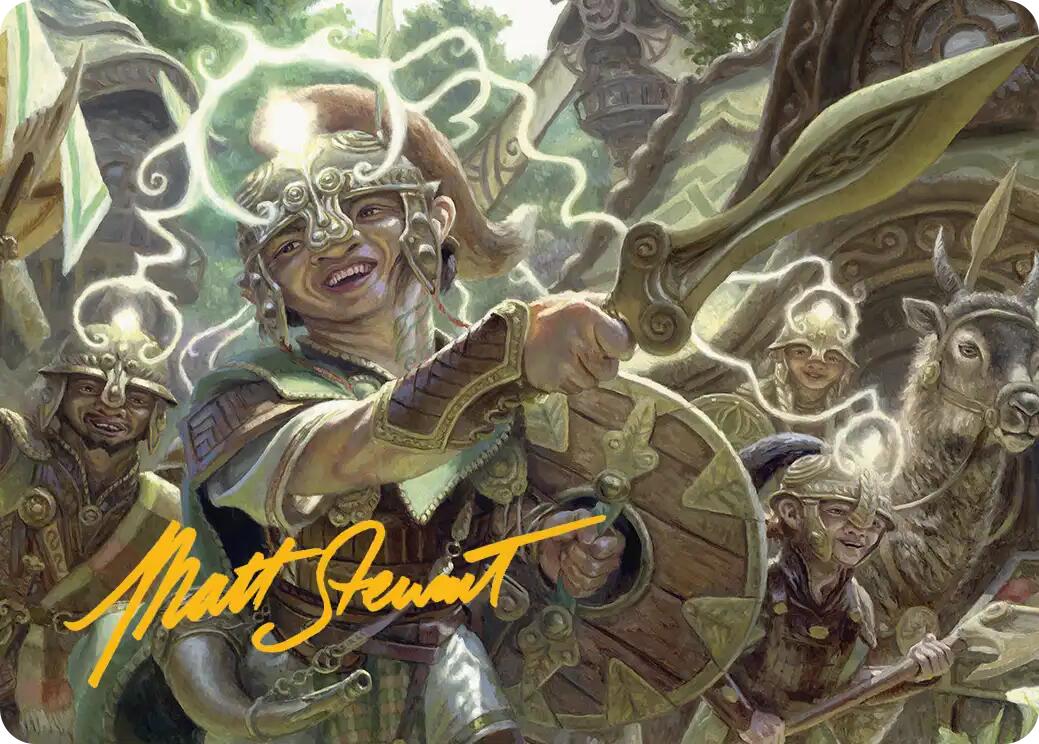 Thoughtweft Lieutenant Art Card (Gold-Stamped Signature) [Lorwyn Eclipsed Art Series] | Odin's Place